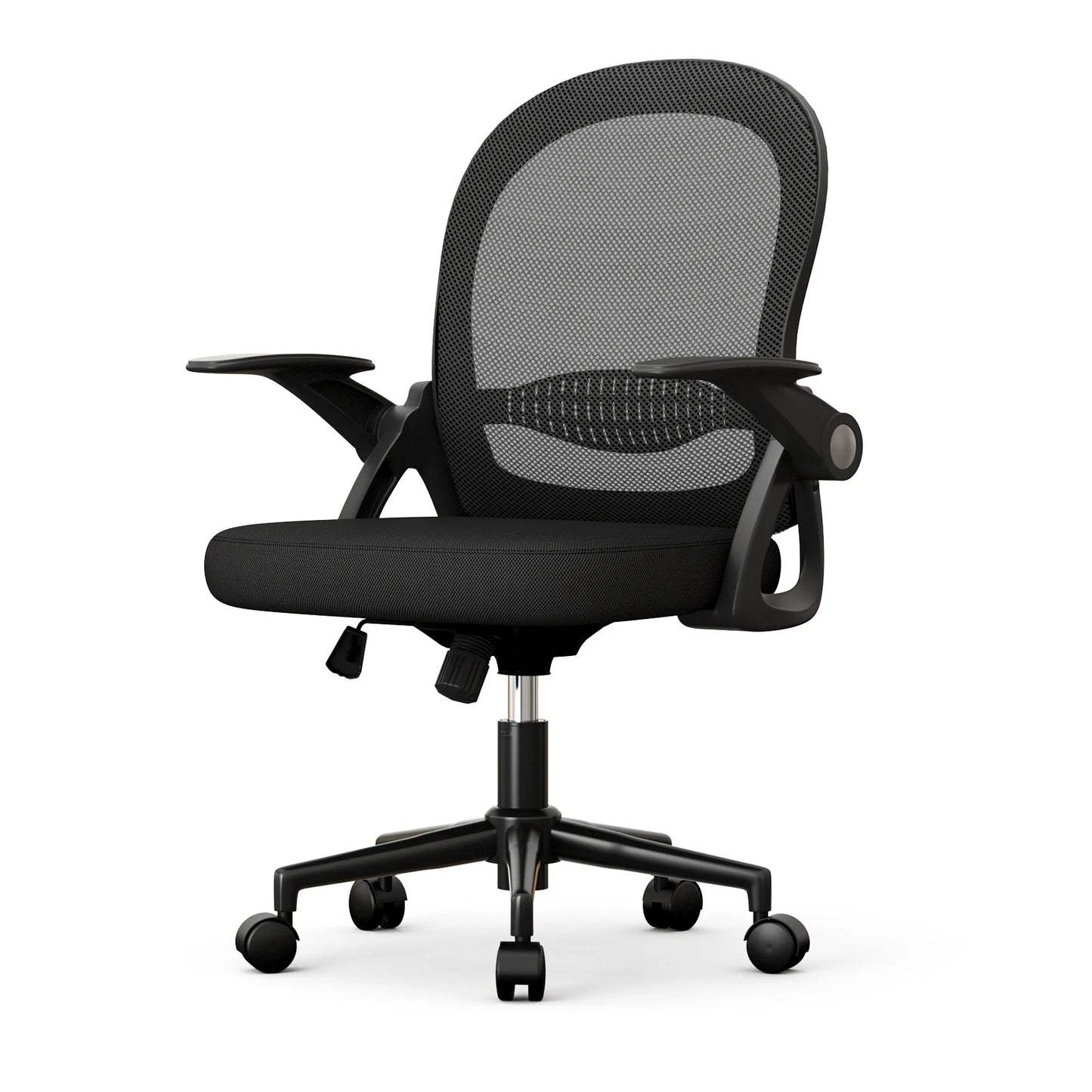 Office Chair Ergonomic Desk Chair Gaming Chairs Mid-Back Mesh Chair Flip-up Armrests Lumbar Support for Home Office