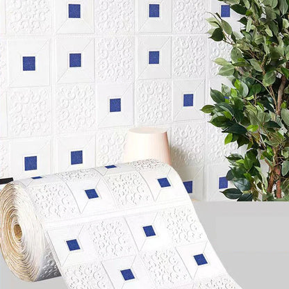 Retro Brick Pattern Room Decor PVC Home Decorations 3D Wallpaper Foam Wall Stickers DIY Self-adhesive 70cmX1m Renovation