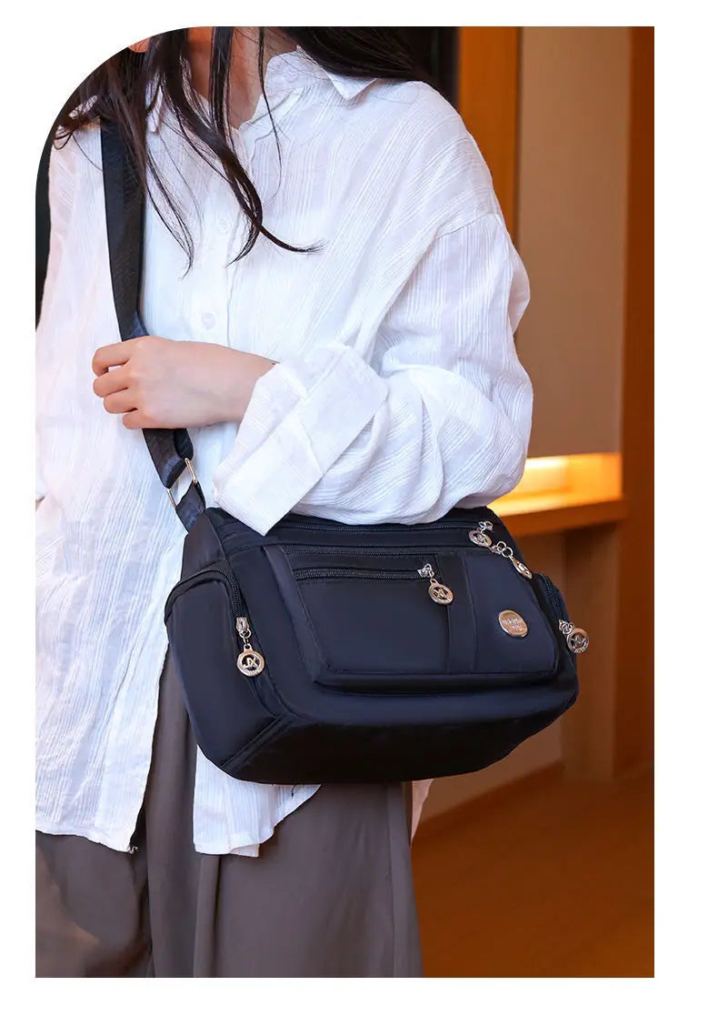 Women Nylon Waterproof Bag Messenger Bags For Lady Crossbody Large Capacity Travel Shoulder Bag Casual Handbags High Quality