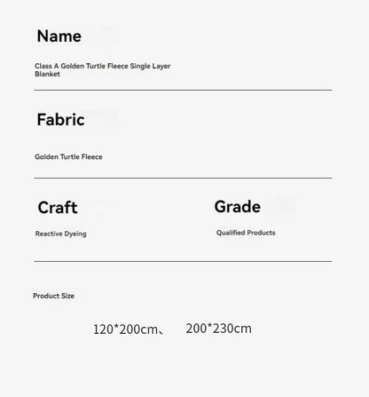 Turtle Velvet Autumn Winter Warm Sleeping Blanket Soft Comfortable Flannel Fleece Blankets for Bed Cozy Fluffy Warmth Blanket.