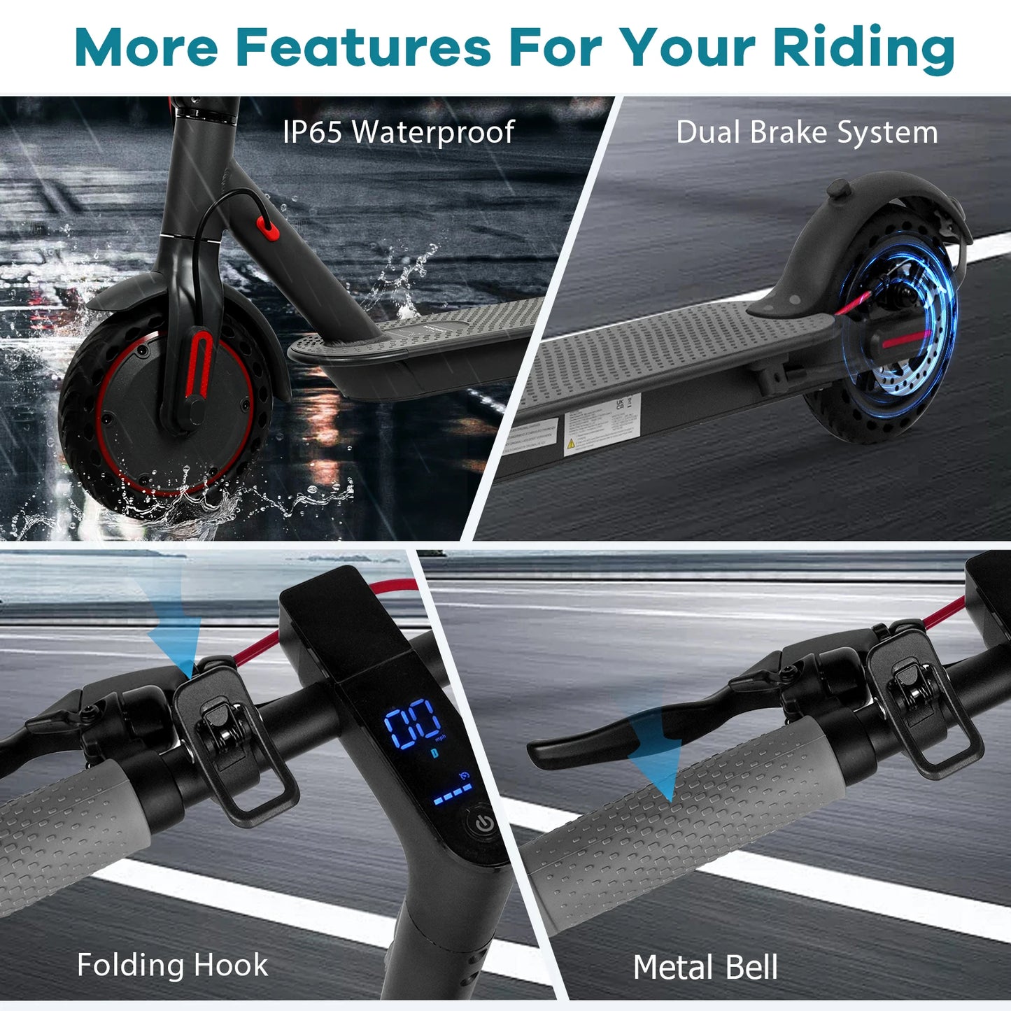 New 2025 AOVOPRO 31KM/H Adults Electric Scooter 36V 350W 25/35KM Long Range 8.5 Inch Dual Brake Folding Electric Kick Scooter.