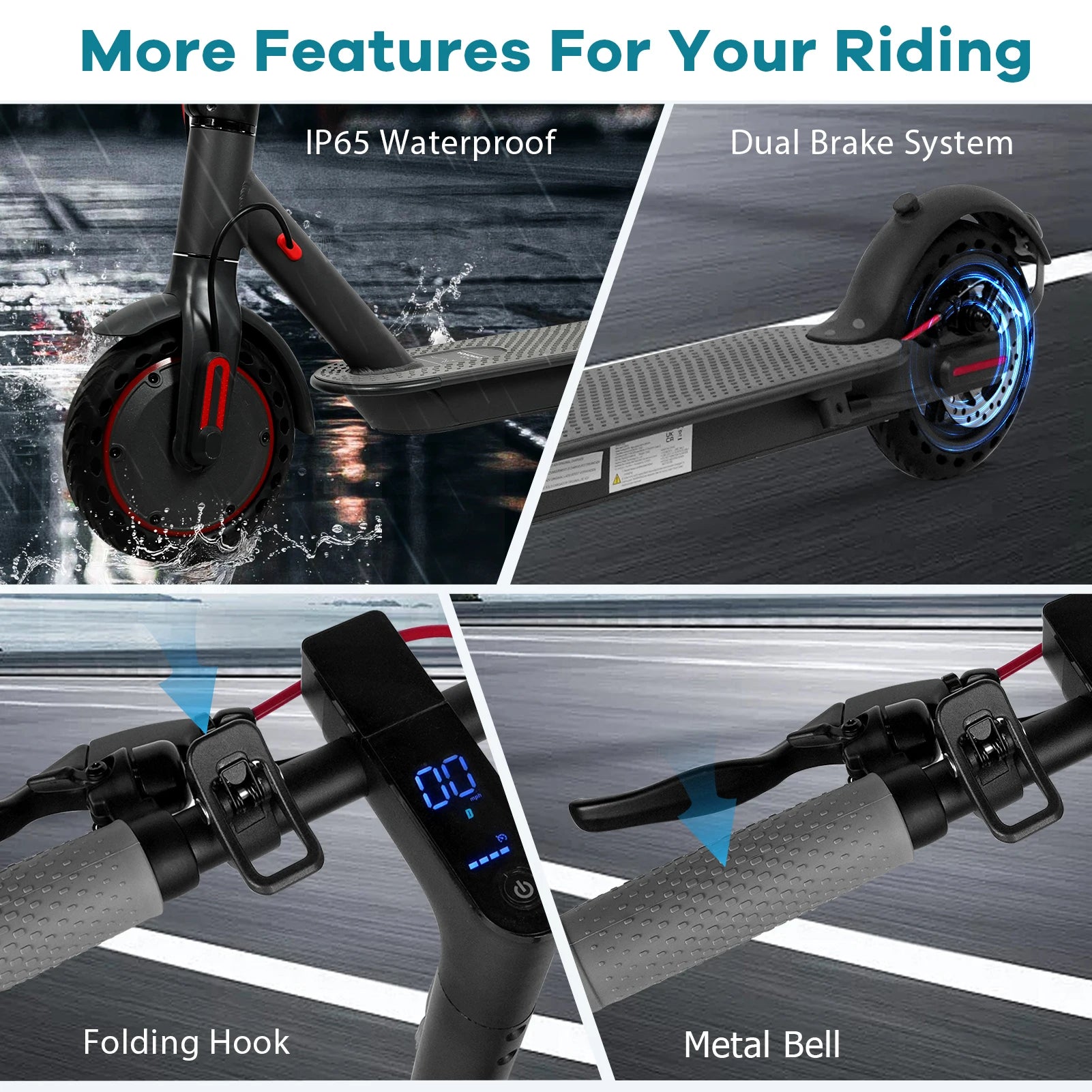 New 2025 AOVOPRO 31KM/H Adults Electric Scooter 36V 350W 25/35KM Long Range 8.5 Inch Dual Brake Folding Electric Kick Scooter.