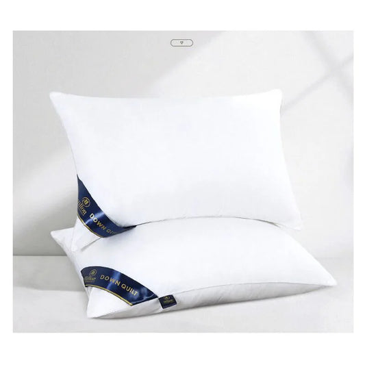 Solid color 48*74 2PCS sleeping Pillows for home bedroom Stuffed 5star hotel bounce back soft comfortable bed adult sleep pillow.