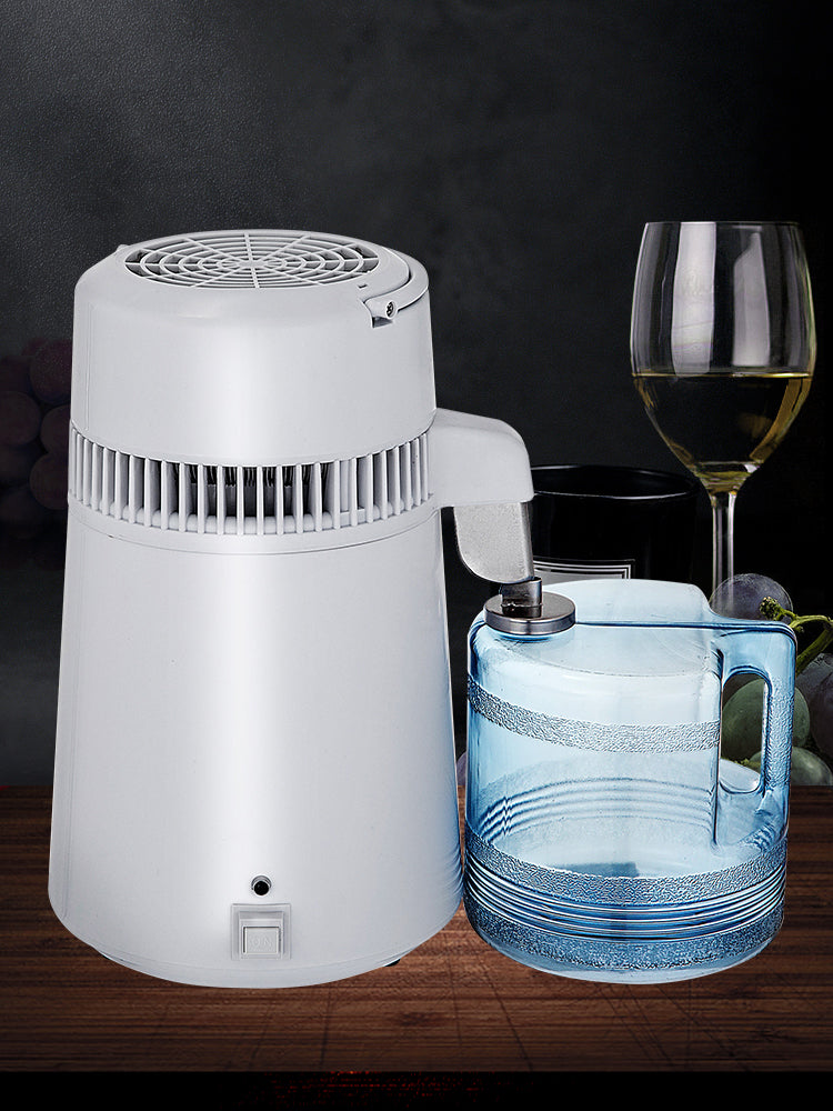 SucceBuy 4L Water Distiller Purifier Filter Dispenser Heating Drinking Bottle Softener 304 Stainless Steel Home Appliance.