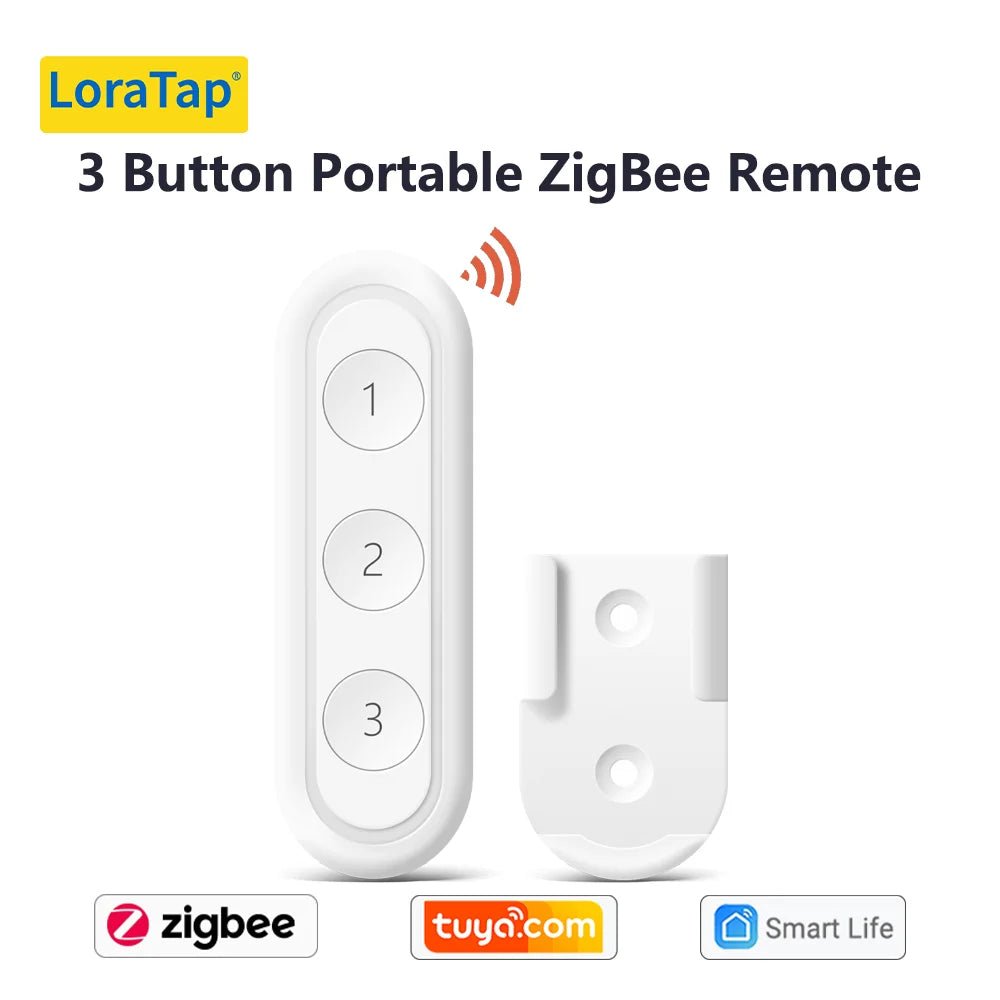 LoraTap ZigBee 3.0 Wireless 14 EU US Push Button Remote Tuya Scene Automation Control Switch Smart Life App Hub Need