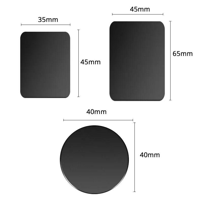 Magnetic Metal Plate For Car Phone Holder Universal Iron Sheet Disk Sticker Mount Mobile Phone Magnet Stand For IPhone.