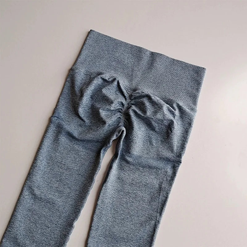 Nahtlose Damen-Leggings mit hoher Taille, schnell trocknend, elastisch, für Yoga, Fitness, Fitnessstudio, Jogginghose, Push-up-Leggings, Sportbekleidung