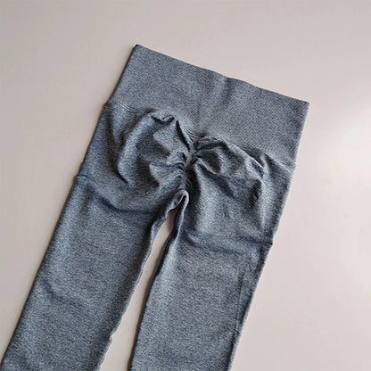 Nahtlose Damen-Leggings mit hoher Taille, schnell trocknend, elastisch, für Yoga, Fitness, Fitnessstudio, Jogginghose, Push-up-Leggings, Sportbekleidung