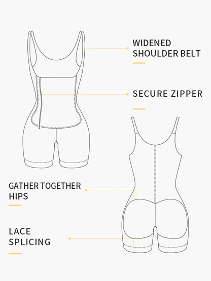 Women Full Body Shapewear Open-Bust Underwear Waist Trainer Corset Seamless Slimming Bodysuit Butt Lifter Plus Size 6XL