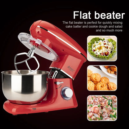 Kitchen Food Processor With Juicer Meat Grinder Chopper Stand Cream Egg Whisk Mixer  Blender Cake Dough Bread Maker Machine.