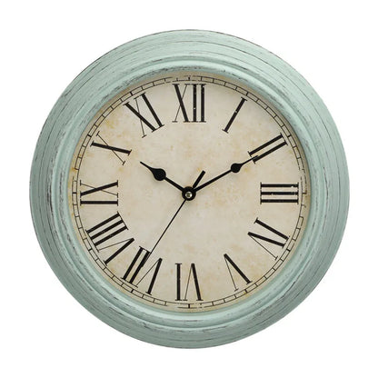 12-Zoll-stille Wanduhr im antiken Shabby-Kunststil, kreative Retro-Quarzuhren, Vintage-Horloges, Reloj Pared Klok, Wohnzimmer
