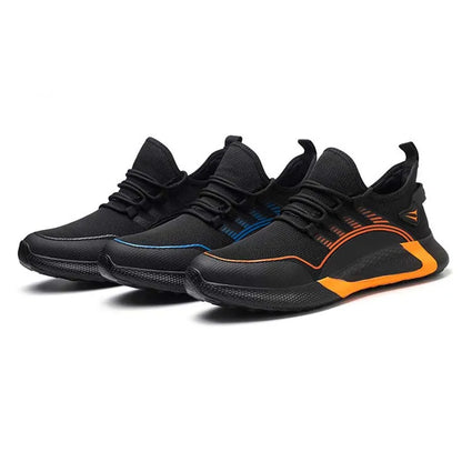 Door to Door Outdoor Four Seasons Steel Toe Sneakers Men High Quality Stylish Cap Toe Work Safety Shoes Custom Sneakers Size.