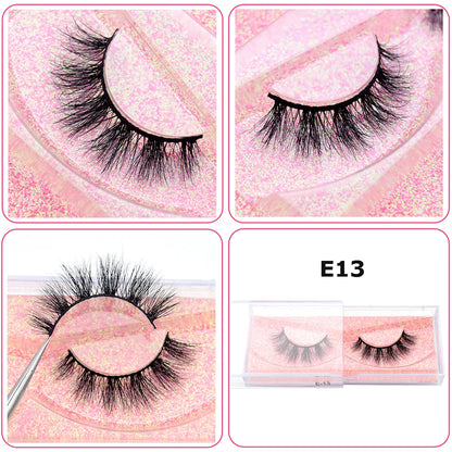 Mink Eyelashes Hand Made Crisscross False Eyelashes Cruelty Free Dramatic 3D Mink Lashes Long Lasting Faux Cils for Makeup Tools