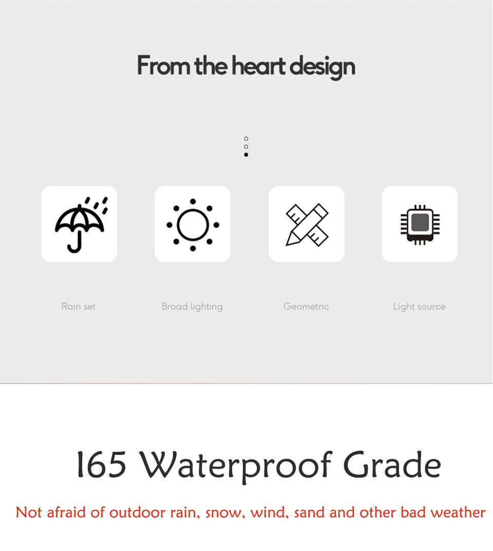 LED-Außenwandleuchte, modern, wasserdicht, IP65, Villa, Veranda, Garten, Terrasse, Exterio, Wandleuchte, regenfest, vor der Garagentorlampe.