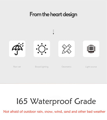 LED-Außenwandleuchte, modern, wasserdicht, IP65, Villa, Veranda, Garten, Terrasse, Exterio, Wandleuchte, regenfest, vor der Garagentorlampe.