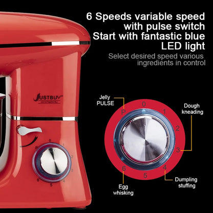 Kitchen Food Processor With Juicer Meat Grinder Chopper Stand Cream Egg Whisk Mixer  Blender Cake Dough Bread Maker Machine.