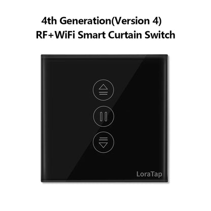 LoraTap Tuya-Jalousien-Vorhangschalter der 7. Generation mit Fernbedienung, Prozentwert. Arbeiten Sie funktionieren mit Google Home Alexa Smart Life.