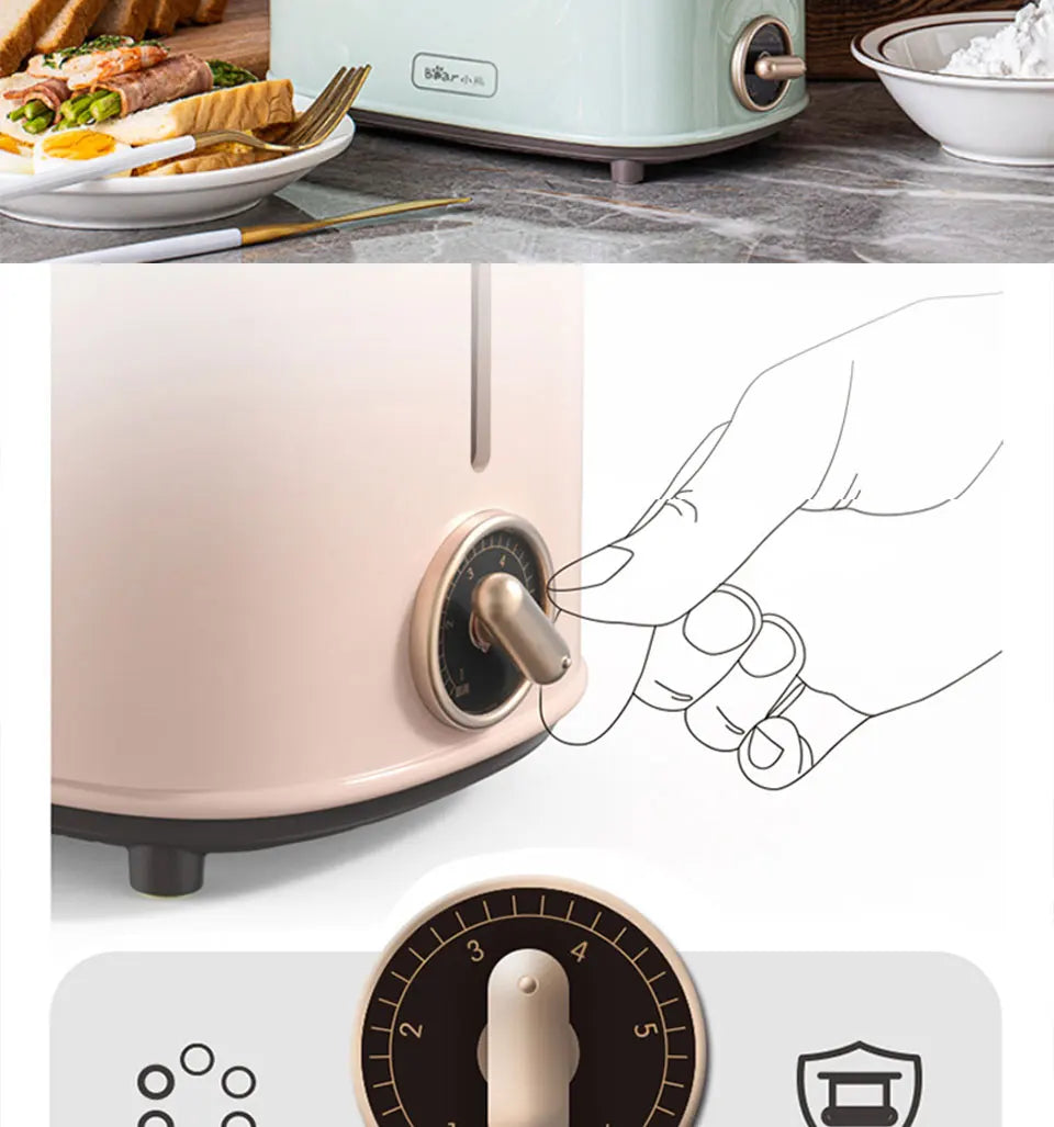 Bread Toaster  for sandwiches Waffle maker electric kitchen Double Oven 220V mini Toaster hot air convection for headed bread.