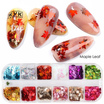 1 Set Mixed Color 3D Ultrathin Sequins Nail Glitter Flakes 1/2/3mm Sparkly DIY Tips Dazzling Paillette Nail Art Decorations TRP.