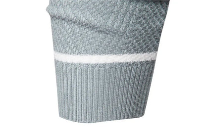 New Autumn Pullover Men's Sweater O-neck Patchwork Long Sleeve Warm Slim Sweaters Men Casual Fashion Sweater Men Clothing.