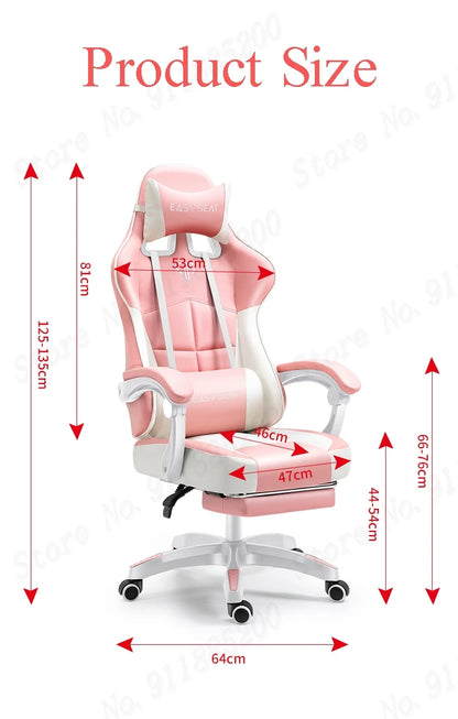 Mode Neue Rosa Computer Stuhl Office Home Mädchen Schlafzimmer Lift Stuhl Rotierenden Gaming Stuhl Anker Live-Spiel Stuhl Liege