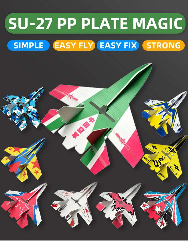 Fixed Wing Model Su27 RC Airplane With Microzone MC6C Transmitter with Receiver and Structure Parts For DIY F22 RC Aircraft.