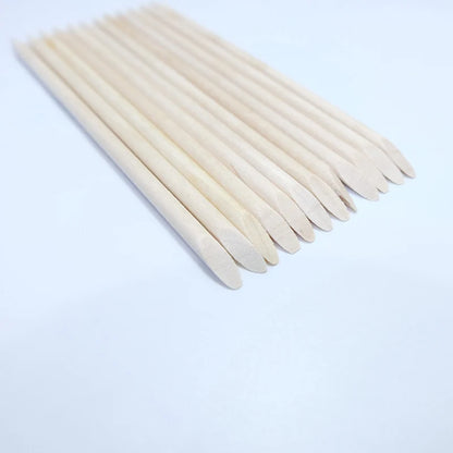 20/50/100pcs Nail Cuticle Pusher Wooden Design Drawing Painting Stick Remover Orange Wood Sticks for Nail Art Tools.