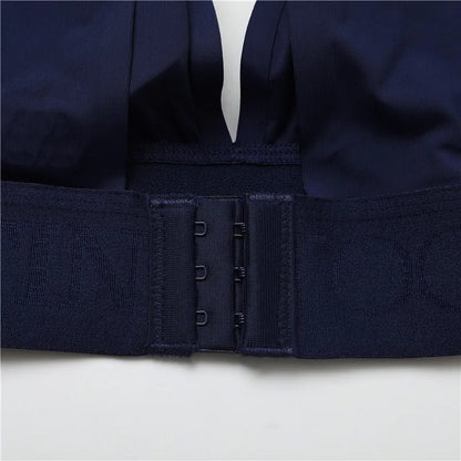 FINETOO Plus Size Women Cropped Top Female Bra S-XL V-Neck Girls Lingerie Active Bras Sexy Woman's Underwear Push Up Tube Tops.