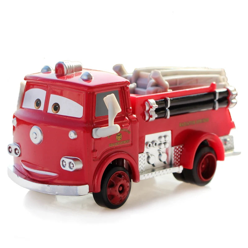 Disney Pixar Cars 2 3 Lightning McQueen Race Div Fritter Miss Tractor Frank 1:55 Diecast Metal Alloy Model Car For Kid Xmas Gift