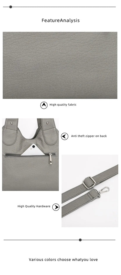 Angel kiss Bag Women Fashion Handbags PU Leather Shoulder Bags Female Satchel Big-capacity Shoulder Purse Bag bolsa feminina.