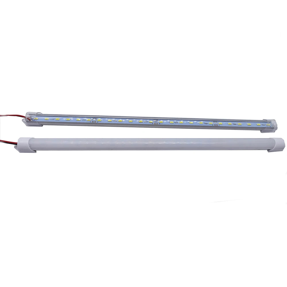 1PCS 12V/24V 24/48 LED Light Strip 330X15MM Hard Rigid Tube Bar Lamp IP65 Waterproof 5730-led bead Lights Strips For DIY.