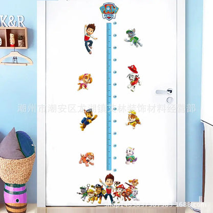 Disney 3D Cartoon  Pawed Wall Stickers For Kids Rooms Living Room Boys Girls Children Bedroom DIY Home Decor Patroling Car