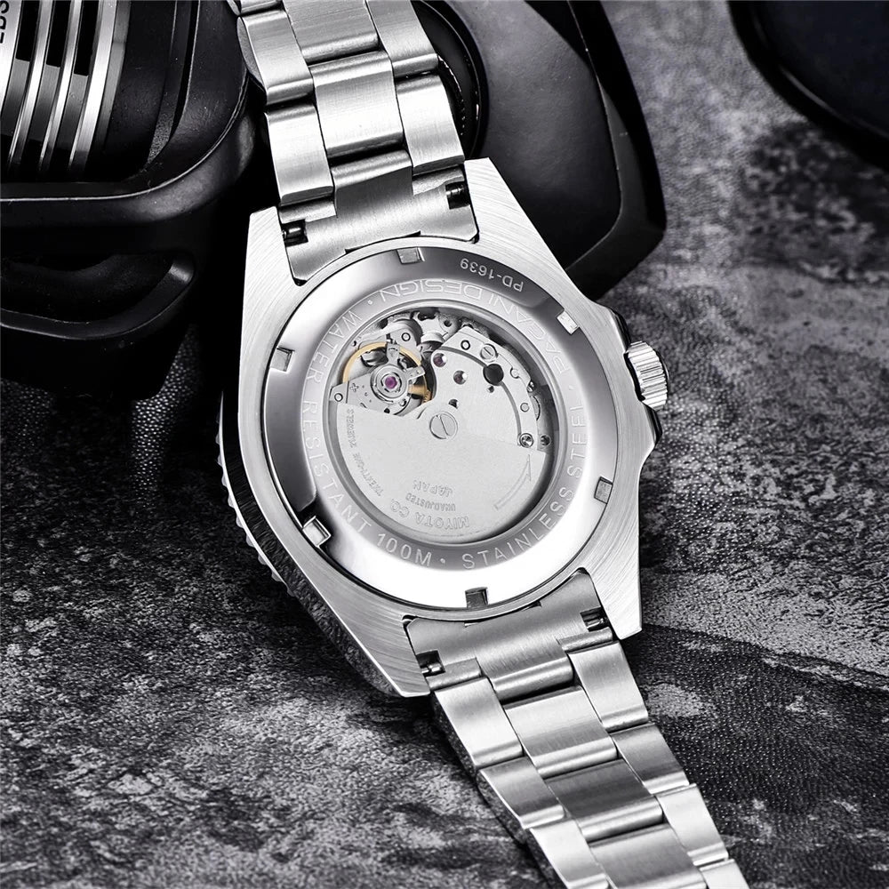 PAGANI DESIGN Top Brand Automatic Watch Luxury Sapphire Glass Mechanical Wristwatch Sports Stainless Steel Waterproof Men Watch.