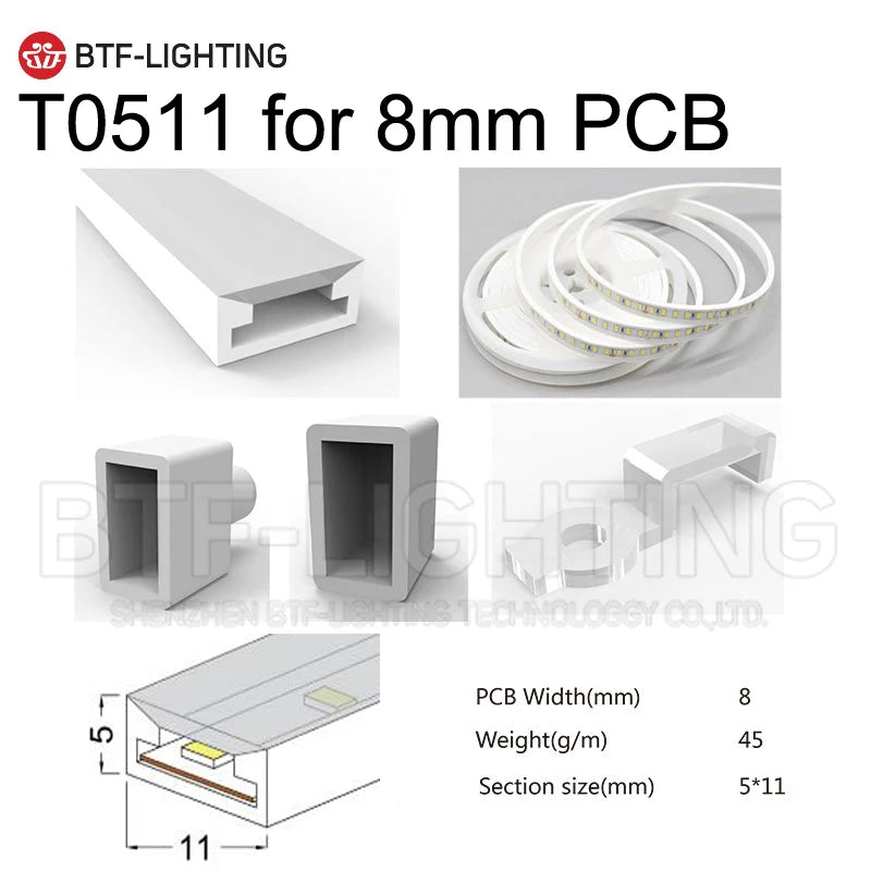 SK6812RGBW LED Neon Rope Tube WS2811 WS2812B WS2813 Flexible LED Strip Light Silica Gel Soft Lamp Tube 1m - 5m IP67 Waterproof
