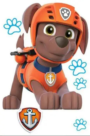 Disney 3D Cartoon  Pawed Wall Stickers For Kids Rooms Living Room Boys Girls Children Bedroom DIY Home Decor Patroling Car.