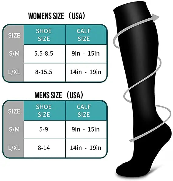 1PAIR Compression Socks Sport Socks Medical Nursing Stockings Prevent Varicose Veins Socks Pregnancy Nursing Athletic Soccer SOX.