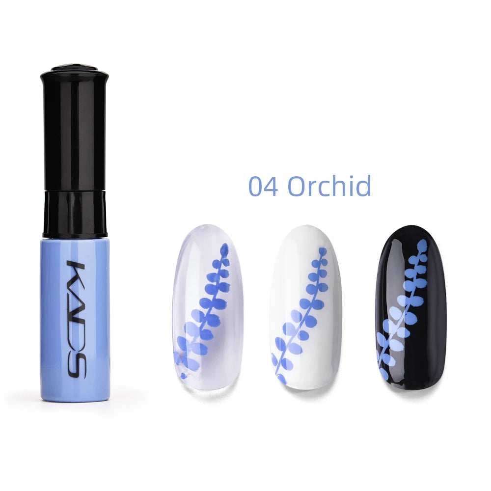 KADS Nail Art Stamping Polish Black White Gold Silver Green Printing Varnish DIY Design for Stamping Plate Color Nails Lacquer