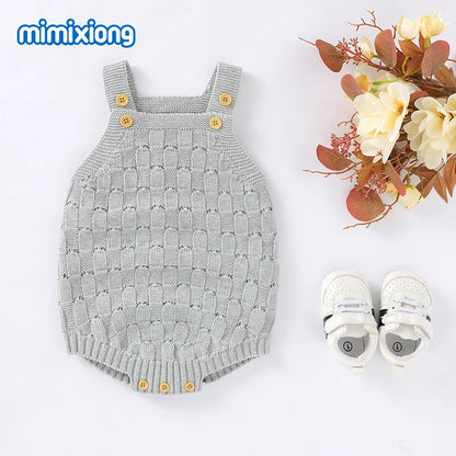Baby Bodys Kleidung Fashion Solid Strick Neugeborenen Bebes Körper Anzüge Tops für Infant Jungen Mädchen Overalls Outfit Ein Stück Tragen.