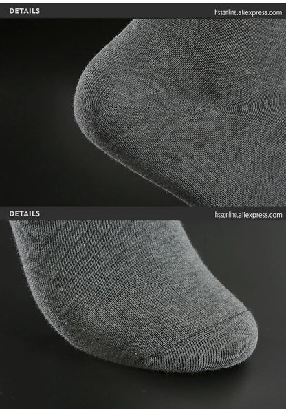 Box Pack Men's Cotton Socks 10Pairs/Box Black Business Men Socks Soft Breathable Summer Winter for Man Boy's Gift Size EUR39-45