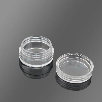 100PCS 3G Transparent Cream Jar, 3CC Mini Empty Clear Sample Container,Empty Cosmetic Containers Recipientes de Plastico.
