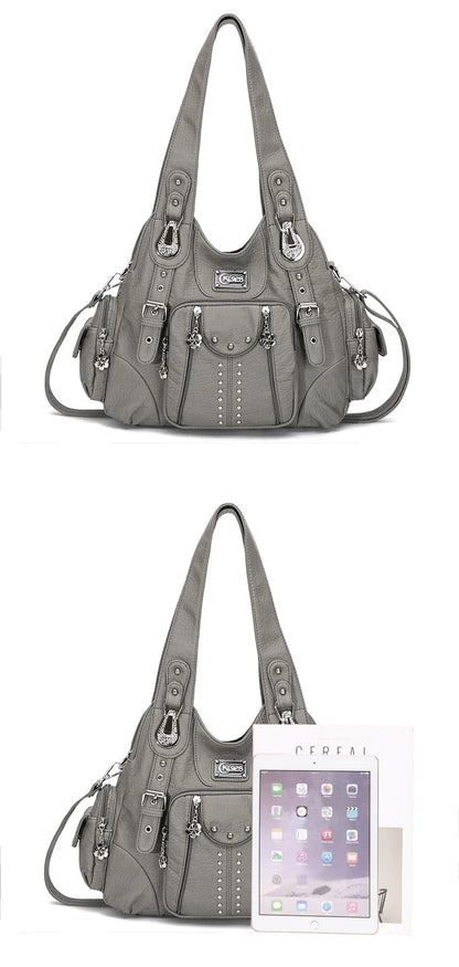 Angel kiss Bag Women Fashion Handbags PU Leather Shoulder Bags Female Satchel Big-capacity Shoulder Purse Bag bolsa feminina.