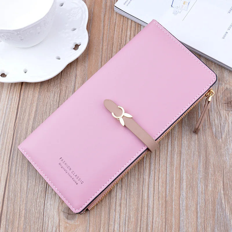 New Trends Wallets Women Luxury Brand Design Long Wallet Zipper Purses Female Short Coin Purse Credit Card Holder