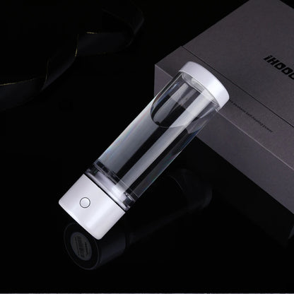 Portable 5000PPB Nano High Rich Hydrogen Water Generator Bottle ORP Alkaline Electrolysis Ionizer Anti-Aging Can Breathe Pure H2