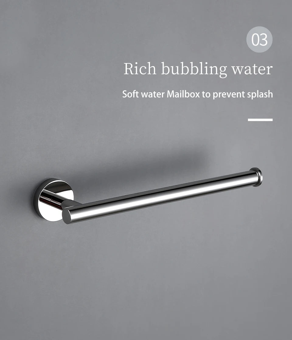 BagnoLux Edelstahl Chrom Schöne Wand Haken Wc Papier Halter Handtuch Ring Bar Selbst-Adhesive Bad Zubehör