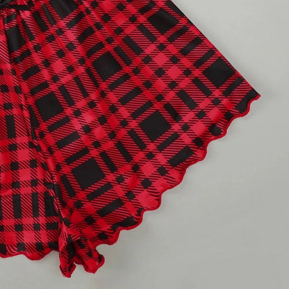 Heiße Damen-Nachtwäsche, süßer Cartoon-Druck, kurzes Set, Pyjama für Damen, Pyjama-Set, süßes Kurzarm-V-Ausschnitt und Shorts, Sommer-Pyjama.