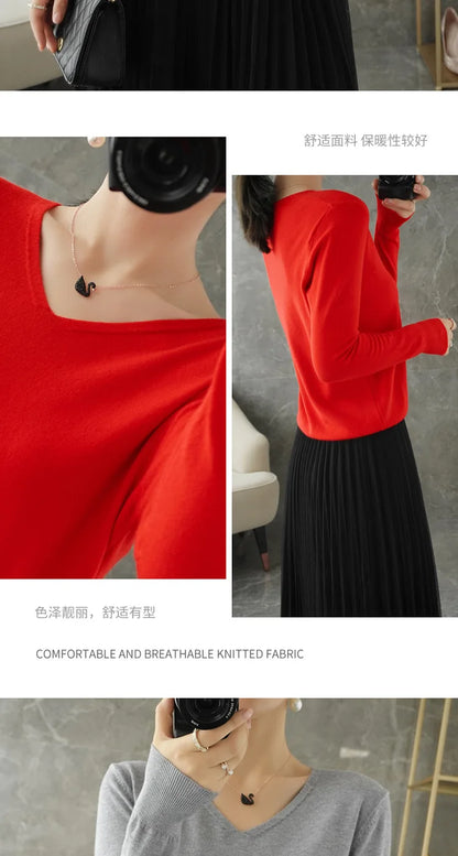 Frauen Pullover Herbst Winter V-ausschnitt Strickwaren Lange Hülse Lose Kaschmir Pullover Pullover Dame Günstige Qualität Jumper Gestrickte Tops