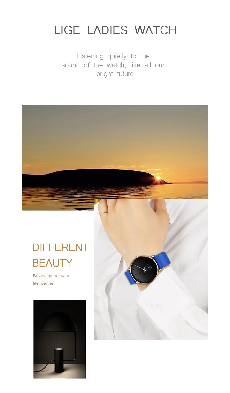 LIGE New Rose Gold Women Watch Business Quartz Watch Ladies Top Brand Luxury Female Wrist Watch Women Girl Clock Relogio Feminin.