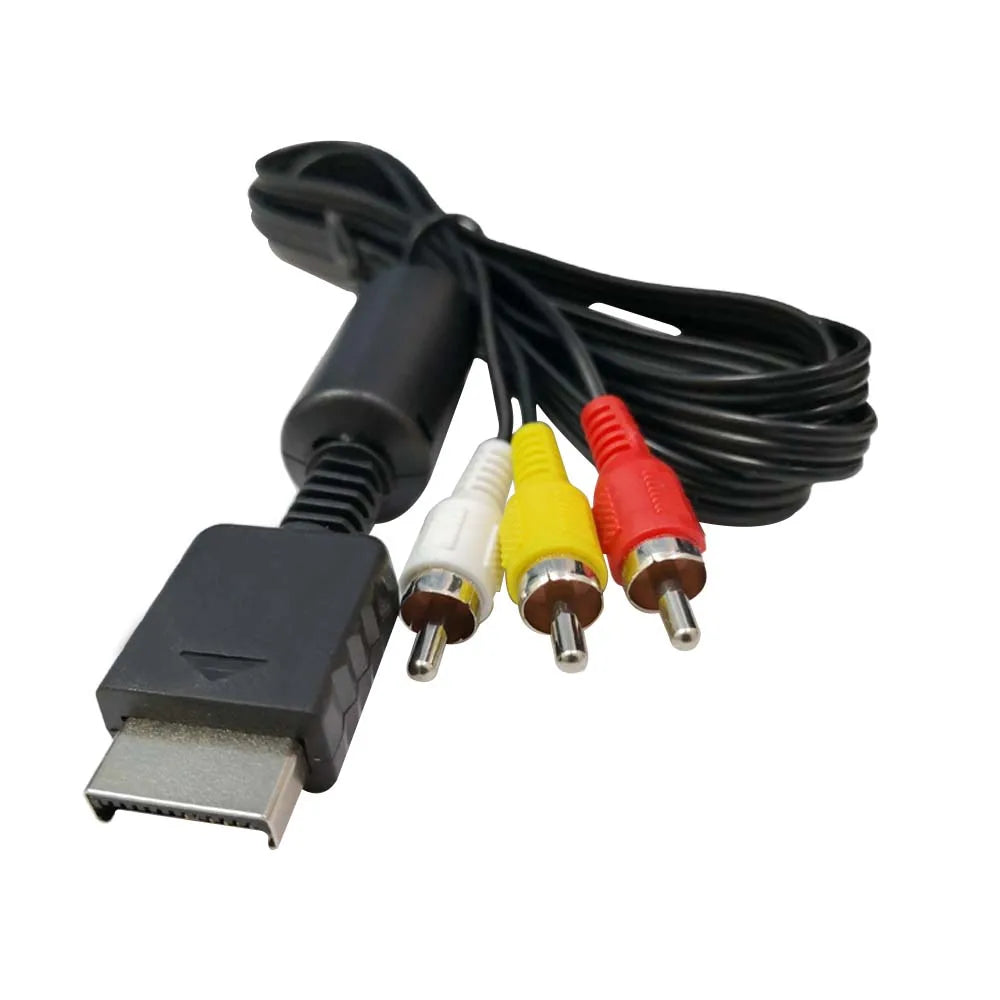 Audio Video AV Cable Game Composite 3 RCA Copper Wire PS2RGB PS2AV Multi For Sony Playstation1 2 3 PS1 PS2 PS3 Console.