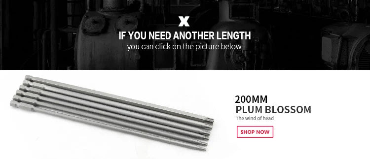 100mm Länge Torx Elektrische Schraubendreher Bit Sets S2 Harte Pflaume Kopf Wind Charge Bits Elektrische Bohrer Charge T8 T10 t20 T25 T30 T40