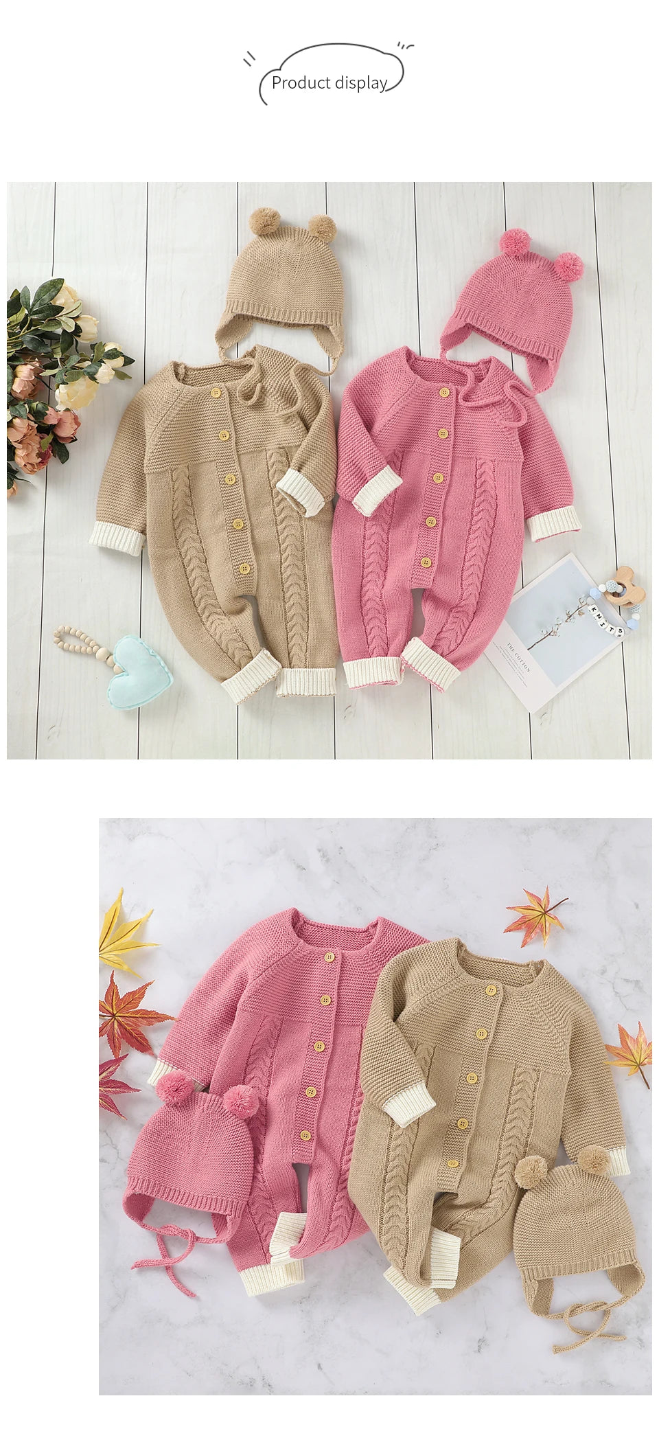 Baby Body Long Sleeve Strick Infant Kinder Unisex Overalls Kleidung Herbst Kleinkind Junge Overalls Ein Stück Kleinkind Mädchen Overall.